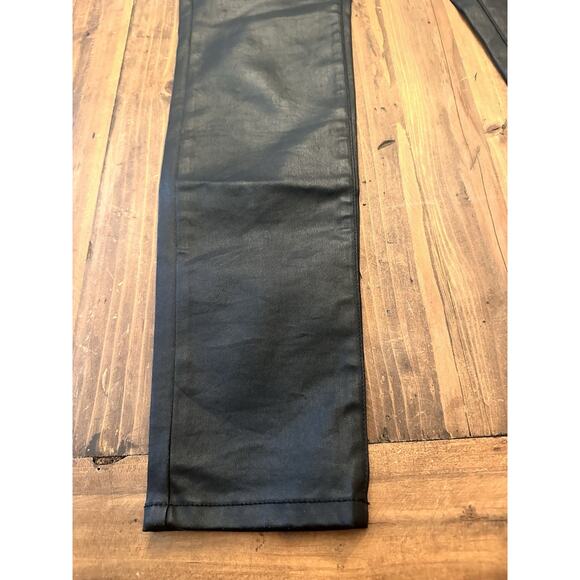 Eileen Fisher Waxed Organic Cotton Stretch Denim Pants Jeans Size 8 Lagenlook - Picture 2 of 16